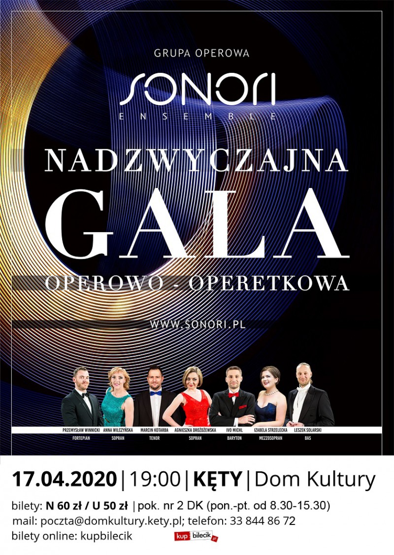 Nadzwyczajna Gala Operowo - Operetkowa| PRZENIESIONY - informacje wkrótce 