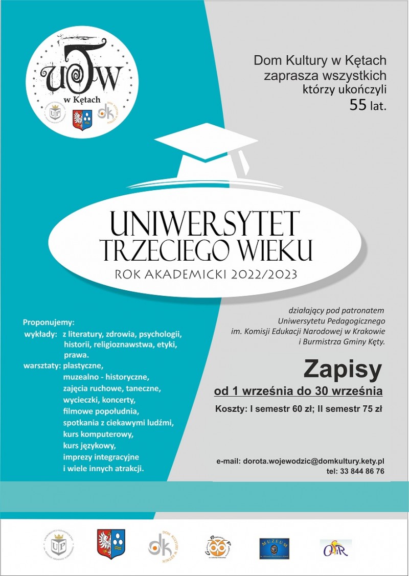 Uniwersytet Trzeciego Wieku 2022/2023 | Zapisy!